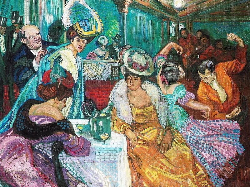 1880-Johan Axel Gustaf Törneman - Il caffè dei topi morti